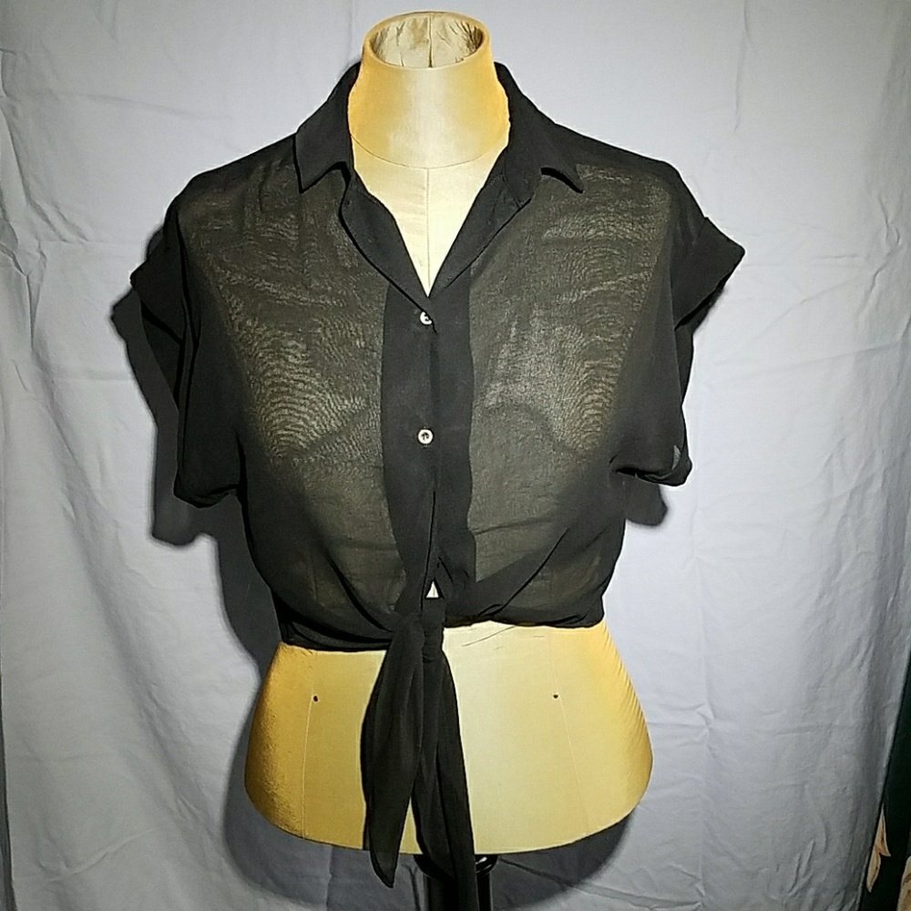 NWT River Island Cropped collar blouse sz Sm